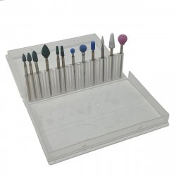 OWO multitool accessoires frezenset - manicure - pedicure tool diamant vijl polijst graveer set - 12 delig