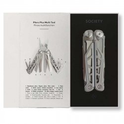 Society Paris - Multitool Tang met 15 functies - RVS - Luxe geschenkbox