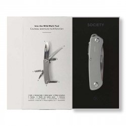 Society Paris - Zakmes / Multitool met 6 functies - RVS - Luxe geschenkbox