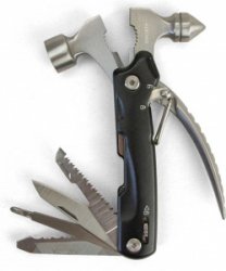 Society Paris - Multitool met Hamer en Tang functie - RVS - 12 Functies - Luxe giftbox