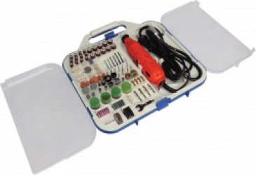 Velleman Multifunctionele precisieboor, met accessoires, 162-delig, voor snijden, boren, graveren en andere knutselprojecten, 135 W, 10000-32000 rpm