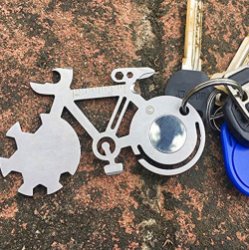 10 In 1  Multitool Voor Fiets I Fietsgereedschap I  Fietsreparatie I Sleutelhanger I Zilver