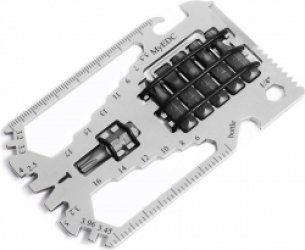 MyEDC - Pocket Card Multitool Gadget 29 in 1 - Multi Tool met 29 functies en 6 bits - Outdoor Survival
