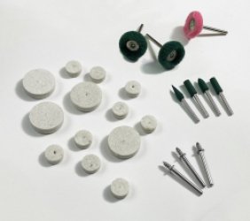Set accessoires voor multitools om te polijsten