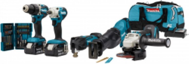 Makita DLX5068TX1 Accu Combiset 5-delig 18V 5.0Ah in Tas