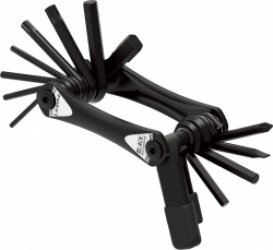 Lezyne Multi Tool Rap II 13 - Multitool voor fietsen - Lichtgewicht aluminium - Anti-corrosietechnologie - HEX, TORX, FLAT H & PHILLIPS H, Naald-/plughouder - Zwart