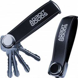 AdroitGoods Sleutel Organizer Sleutelhouder - Key Organizer - Keychain Multitool Sleutelhanger - Sleuteletui 2 tot 7 Sleutels - Leer - Zwart