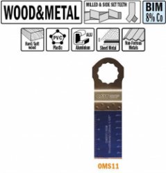 CMT - Multitoolzaagblad voor hout en metaal, 28mm - Multitool machine accessoires - Zagen - Hout - 1 Stuk(s)