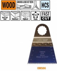 CMT - Multitoolzaagblad (Japanse vertanding) voor hout, 68mm - Multitool machine accessoires - Zagen - Hout - 1 Stuk(s)