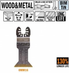 CMT - Multitoolzaagblad voor hout en metaal, 45mm - Multitool machine accessoires - Zagen - Hout - 1 Stuk(s)