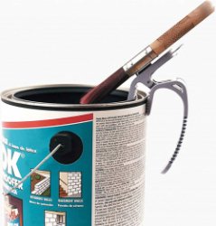 Verfhulp - MULTITOOL - verfkwast houder, verfblik handvat, verblik opener - geen geknoei meer - Uniek cadeau voor de klusser!