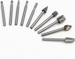 Frezensets – Freesset 10 delig - Set van 10 frezen – Mini frezenset – ø 3 mm - ø ⅛ inch - Houtbewerking - Hout - Multitool accessoiresset geschikt voor Dremel multitools