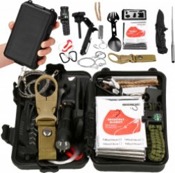 Springos Survival kit – Gereedschap – Noodpakket – 21in1 - Multicolor