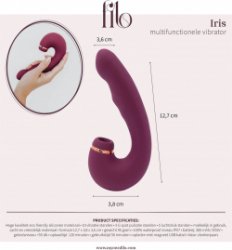 My Own Filo® Iris multitool- Likkende Clitoris Vibrator- 100% Waterproof- Krachtige G-spot Vibrator- Dildo- Erotische Pleasure Tool- Voor partners of Solo