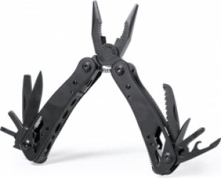 Multitool - Zakmes - Gereedschap - Tang - Schroevendraaier - Vijl - Opener - 12 functies - RVS - Aluminium - zwart