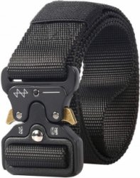 Tactical belt - Heupriem - Riem Heren - Zwart - 125 cm - Outdoor Sport - Klussen - Verstelbare riem – Broekriemen - Riemen Heren
