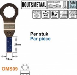 CMT - Multitoolzaagblad voor hout en metaal, 10mm - Zaagblad - Zagen - Hout - 1 Stuk(s)