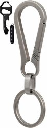 Titanium Sleutelhanger - Auto Sleutelhouder voor Volwassenen - Keychain met Karabijnhaak, Musketonhaak en Titanium Sleutelringen - Autosleutel voor Vrouwen, Mannen, Dames - Karabijnsluiting Sleutel hanger - Auto Accessoires