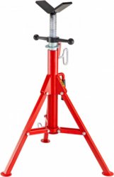 Handmatige pijpkriksteun V-Head 4500lbs Opklapbare poten 71-132cm Heavy-duty