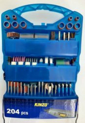 Slijp/frees set - Voor mini hobby machine - 204 delig - Frees set - Slijpset - Multitool set