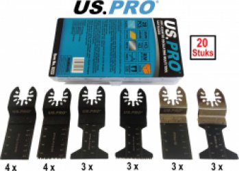 Assortiment multitoolzaagbladen voor oscillerende multitools 20-delig