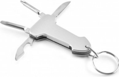 5 in 1 Multipocket Tool I 5 Functies I RVS I Multitool Sleutelhanger I Survival Sleutelhanger