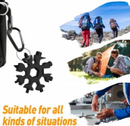Cadeaus voor mannen, cadeau Valentijnsdag voor hem, 18-in-1 sneeuwvlokken multitool gadgets voor mannen, mannen geschenken voor papa, grappig/verjaardagscadeau voor mannen, vaderdagcadeau