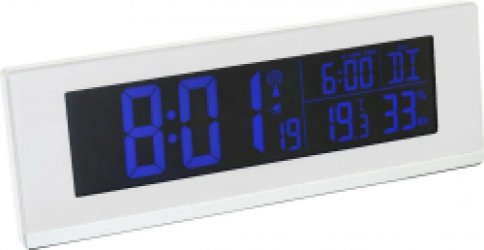 Fackelmann Tecno thermo-/hygrometer, klok wit met usb