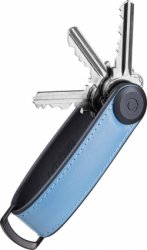ORBITKEY | Hybrid Leather Key Organizer | Sleutelhanger | Sleuteltasje | Leer | Lake Blue | Blauw