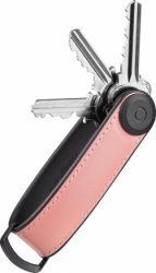 ORBITKEY | Hybrid Leather Key Organizer | Sleuteltasje | sleutelhanger | Leer | Pastel Pink | Roze