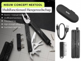 NexTool Gemini 13-in-1 Oplaadbare Elektrische Multifunctionele Gereedschapset.