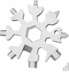 *** Multifunctionele 18-in-1 Sneeuwvlok Multitool - Ideaal voor Ringsleutel, Inbussleutel, Schroevendraaier en meer! - Inclusief Flesopener, Mesje en Snowflake - van Heble® ***