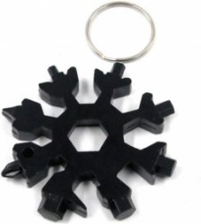 *** Multifunctionele 18-in-1 Sneeuwvlok Multitool - Ideaal voor Ringsleutel, Inbussleutel, Schroevendraaier en meer! - Inclusief Flesopener, Mesje en Snowflake - van Heble® ***