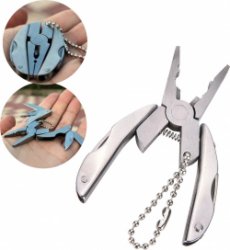 Draagbare Multitool - Multi Gereedschap - Mini Tangen - Multi Tool - Roestvrij Staal - Sleutelhanger - Schroevendraaier - Outdoor - Mini Tangen - LOUZIR