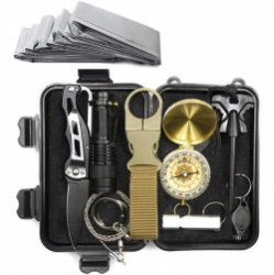 Lixada Survival Kit - 23 Soorten Noodgevallen Multitools - Voor Camping, Wandelen, Jacht