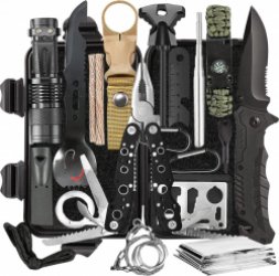 ALLGoods. Overlevingspakket – Survival Kit – Noodpakket Rampenrugzak - Overlevingspakket bij Rampen – Survival Spullen – Noodpakket Oorlog – Overlevingspakket Noodpakket – Camping Kit – 14-in-1 Outdoor Kit