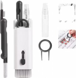 7 in 1 Cleaning Kit – Novilot – Zwart - Airpods Schoonmaakset – Reiniger – Inclusief schoonmaakvloeistof – Airpods Cleaner – Toetsenbord – iPhone – Schoonmaken