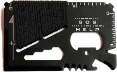 New Age Devi - Multitool - Card - Kaart - Outdoor - Survival- Creditcard Formaat - Multifunctioneel - Pocket Jachtmes - Sport - Camping - Wandelen - SOS - Rescue - Gereedschap