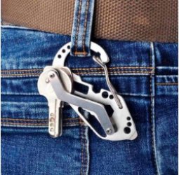 Doodadeals® - Splendid Sleutelhanger met Karabijnhaak - Multitool Carabiner - 1 stuks