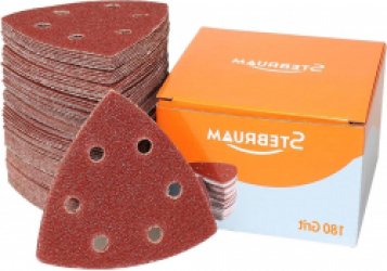 Delta schuurpapier 70 stuks - klittenband - 180 korrelgroottes - schuurdriehoeken 93 x 93 x 93 mm