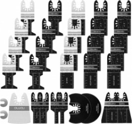 Multitool Blades - 31 Pack Oscillerende Tool Blades Kit voor het snijden van Hout Metaal Kunststoffen - Past op Dewalt Rockwell Milwaukee Makita Silverline Black Decker Einhell