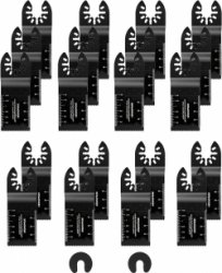 20 Wood Plastic Oscillating Multitool Blades - Quick Release Universal Saw Blades - Compatible with Fein Multimaster Craftsman Poter Cable Rockwell Black& Decker Bosch Ryobi Chicago Worksite.