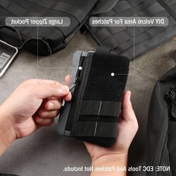 Klein EDC-zaketui met 4 zakken - EDC Organizer voor multitool - Grijs