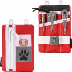 EDC Gereedschapstas Organizer - Nylon Multitooltas - Rood Wit
