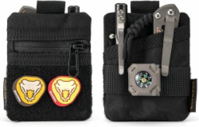 Mini EDC-tasje met 3 zakken - Multitool-organizer voor kleine EDC-items