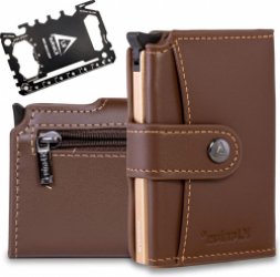 Dante Pasjeshouder Voor Heren - Multitool Card 46 Gereedschappen - RFID Slim Wallet - Kaarthouder Portemonnee Heren Leer - Geschenkdoos