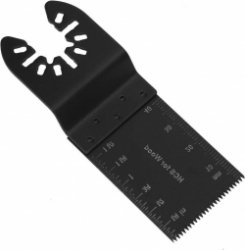 34 mm koolstofstaal zaagbladen - 25 stuks, oscillerende multitool - zwarte rechte zaagbladen met lange golvende tanden - voor hout PVC pijp metaal