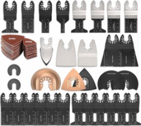 72-delige oscillerende zaagbladenset voor hout - multitool accessoires - Fine Multimaster Makita Einhell