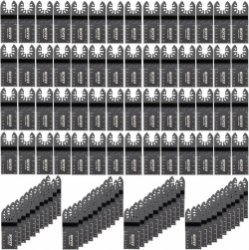 Multitool zaagbladen set HCS + roestvrij staal - 100 stuks - 1-3/8 inch - 45-47 HRC