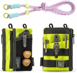 X-Pac EDC Pocket Pouch met riem 5 EDC-zak met 2 ritszakken - mannen - groen
